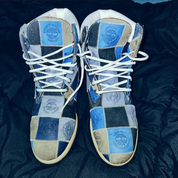 Timberland ULTRA RARE Patchwork Boots From 1990  ONLY Pair In New Condition LEFT - Picture 5 of 6